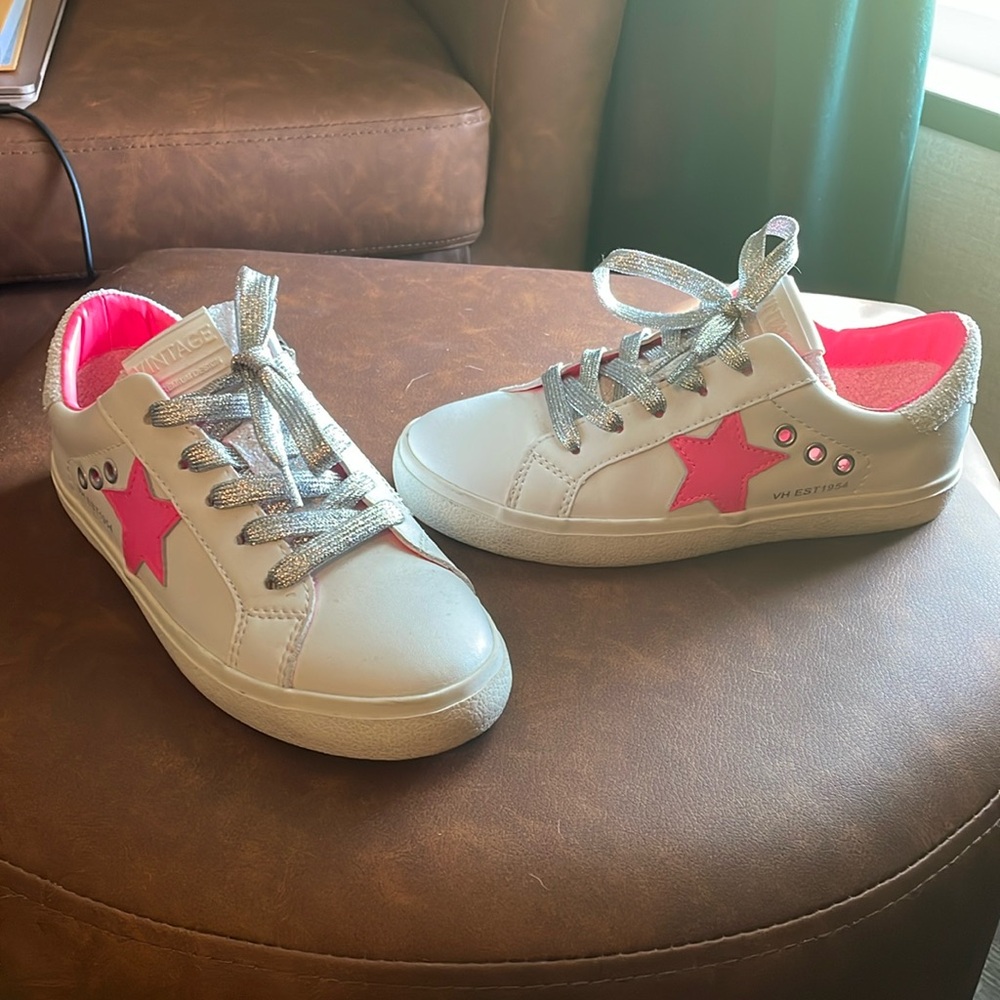 Vintage Havana Pink Star White Glitter Youth 4